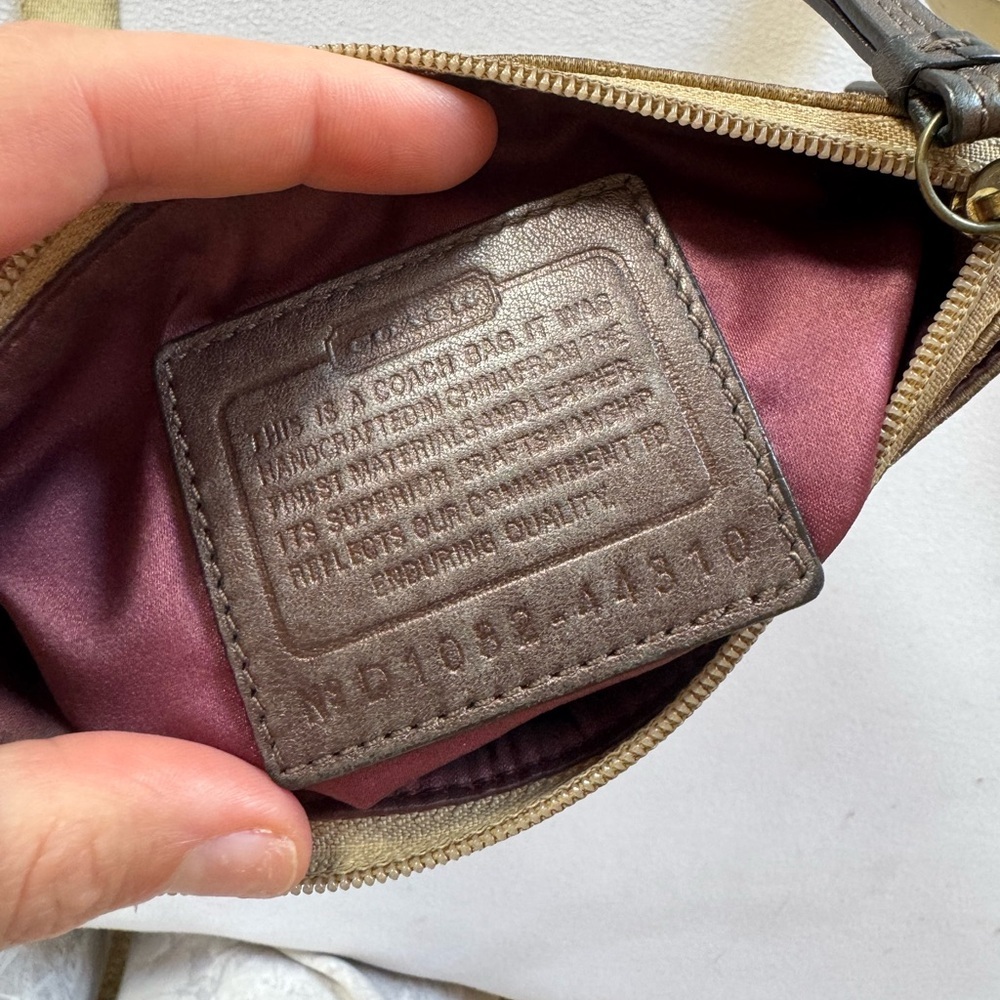 Coach Beige Signature Crossbody Bag - Picture 5 of 5